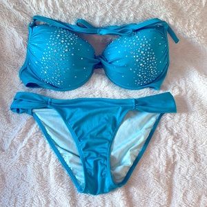 VS Aqua Bikini 34D Small